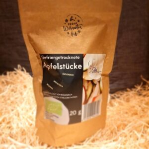 Gefriergetrocknete Apfelstücke 20g Tüte